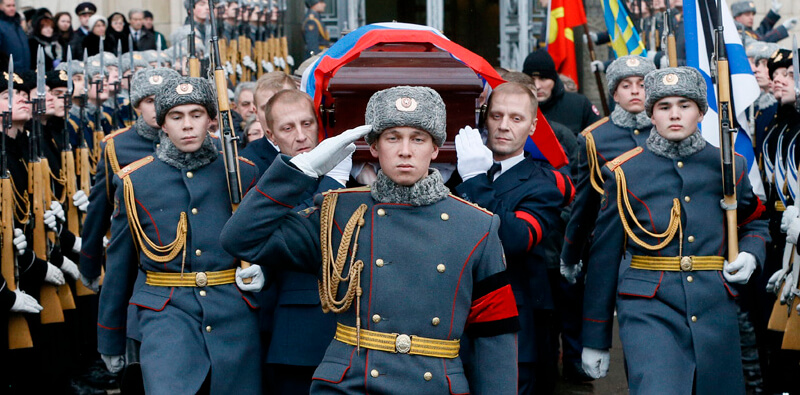 Правила погребения высших офицеров